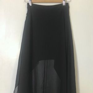 Sheer Black Skirt